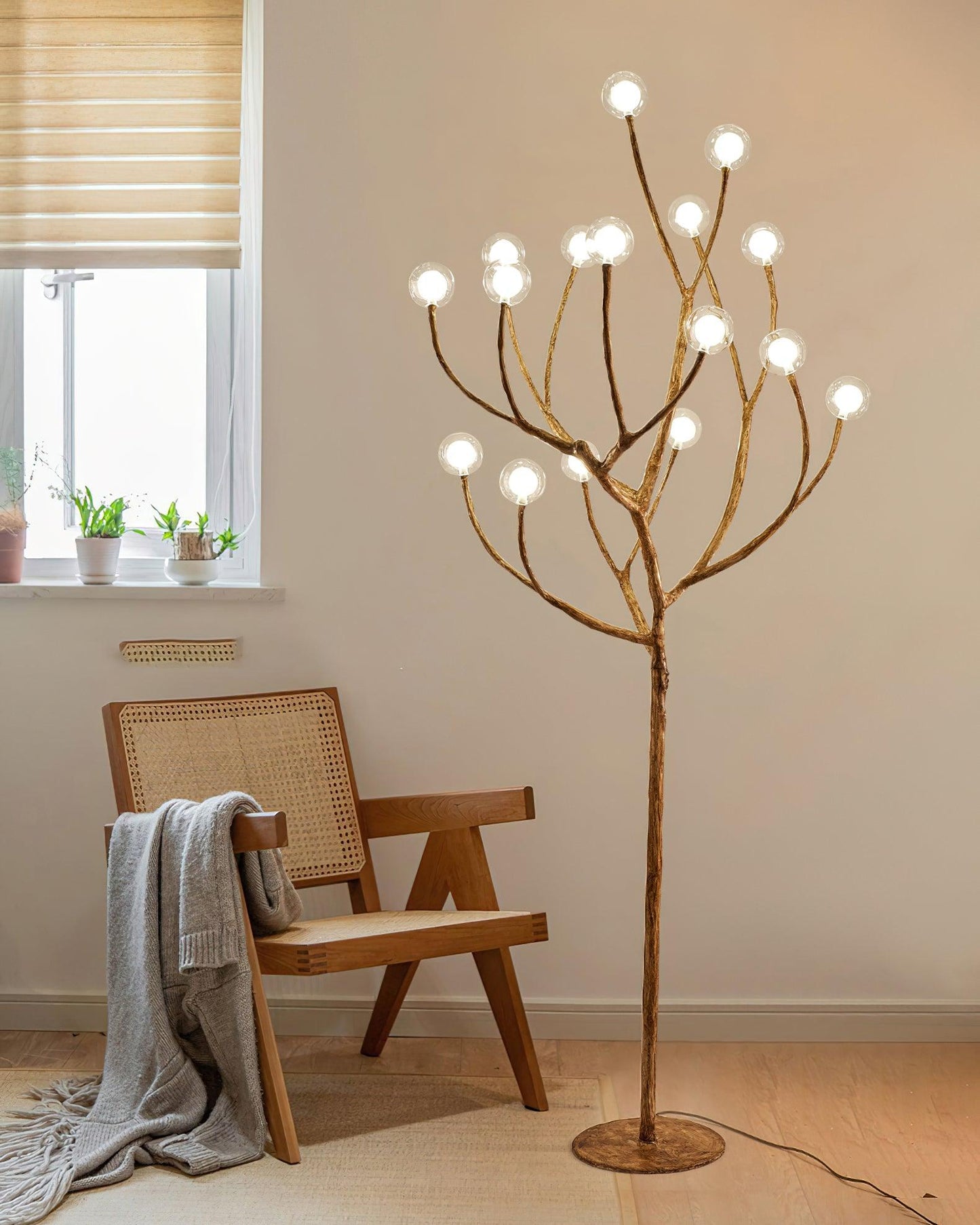 Imitation Wood Floor Lamp Floor lamp
