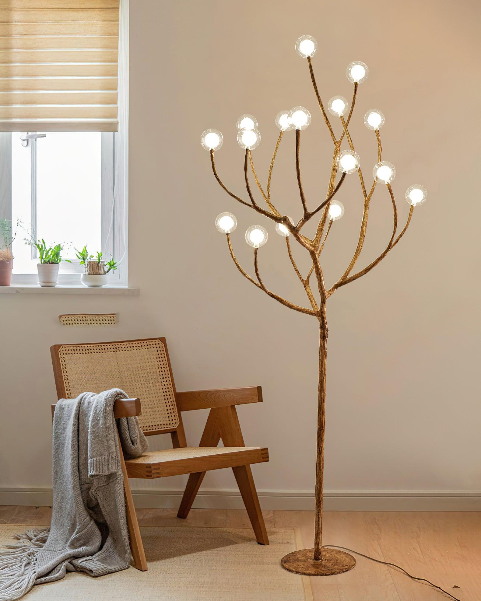 Imitation Wood Floor Lamp Floor lamp