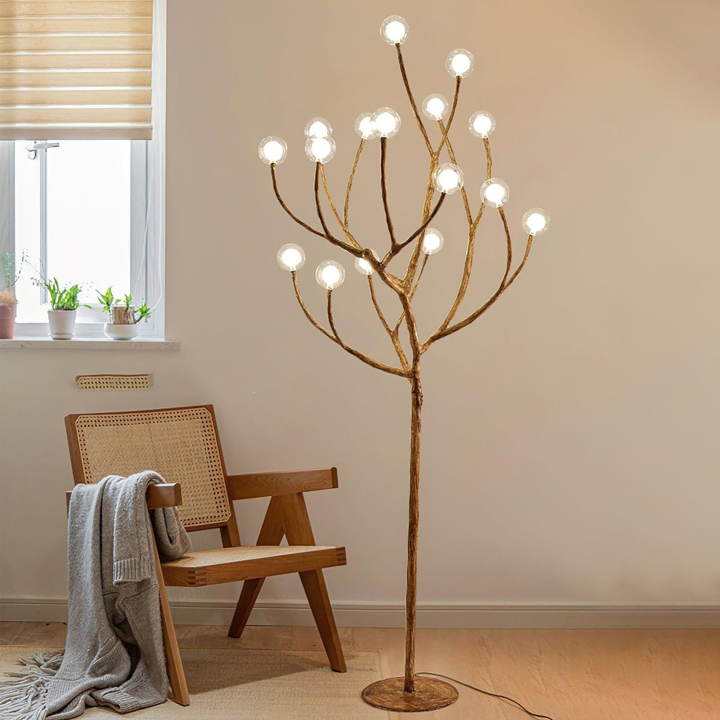 Imitation Wood Floor Lamp Floor lamp