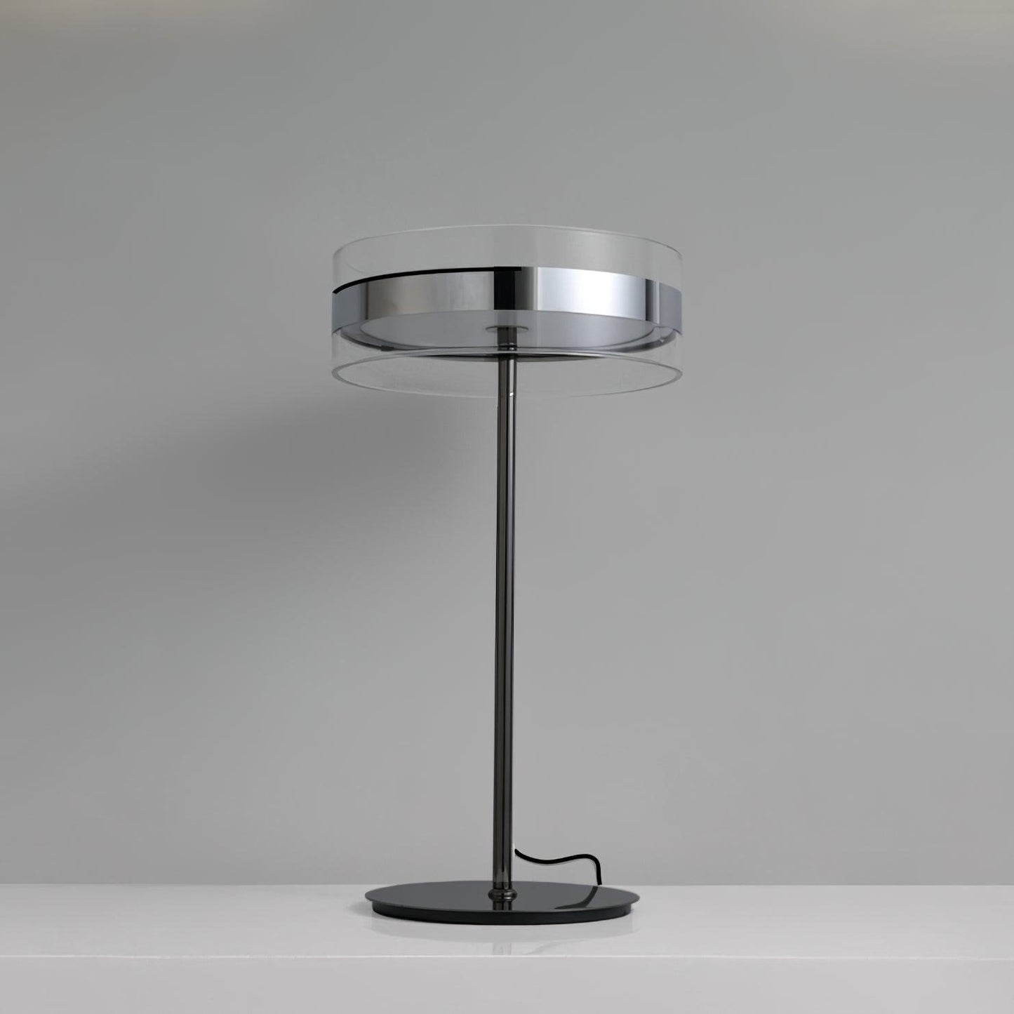 Impex Florina Chrome Table Lamp Dia 7.9″ x H 15.7″ / Dia 20cm x H 40cm / Chrome / US plug Table lamp
