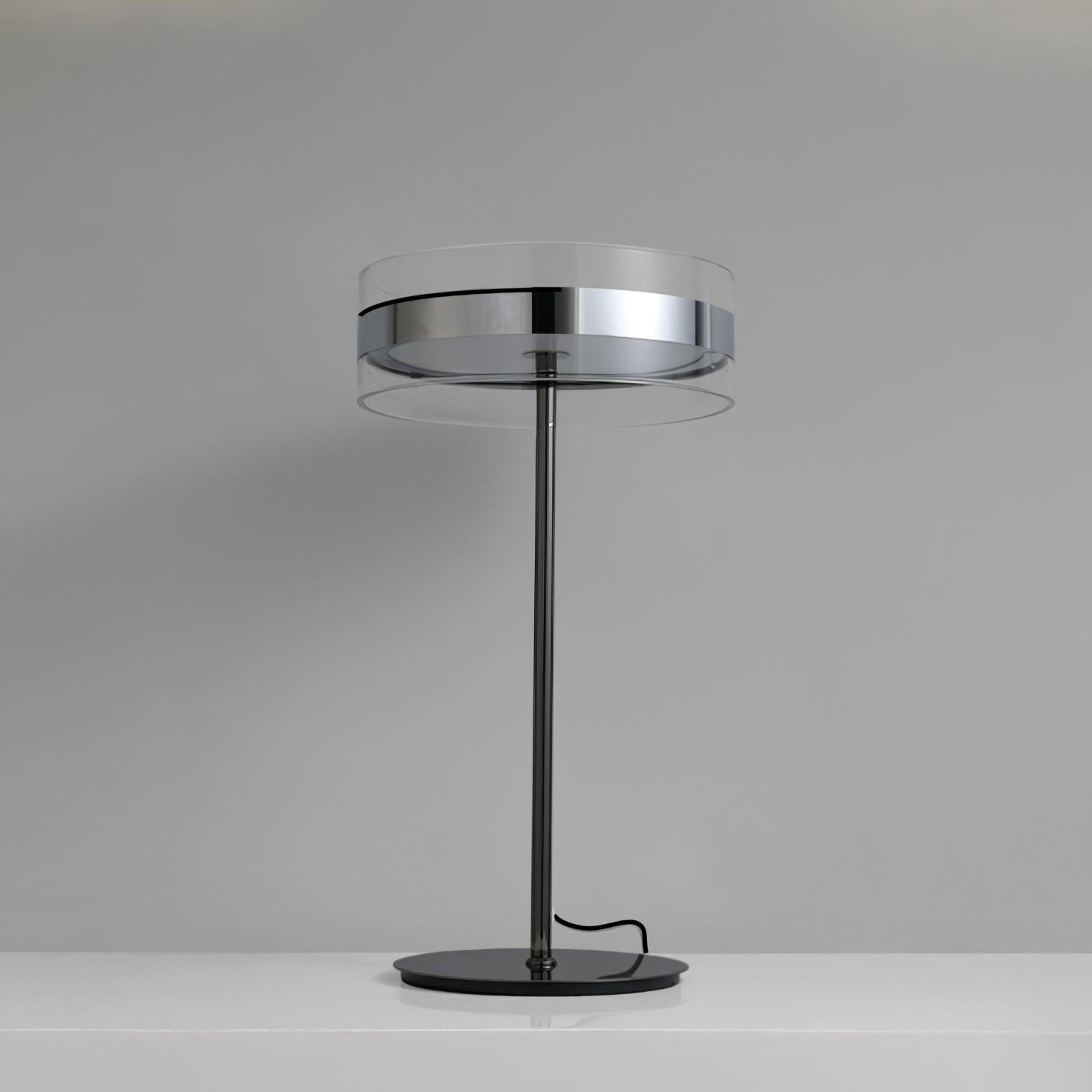 Impex Florina Chrome Table Lamp Dia 7.9″ x H 15.7″ / Dia 20cm x H 40cm / Chrome / US plug Table lamp