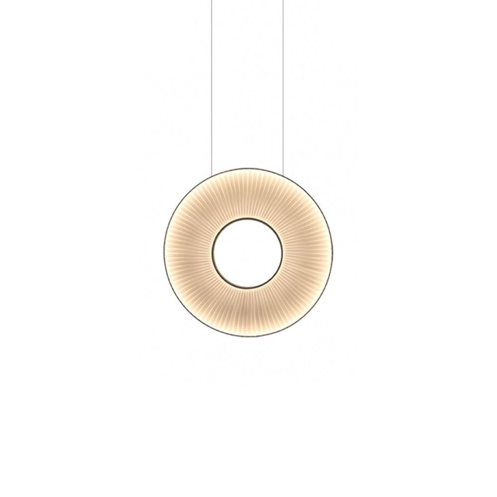 Iris Pendant Lamp Vertical ? 15.7″ x H 15.7″ / Dia 40cm x H 40cm / White / Dual Color Temperature Pendant light