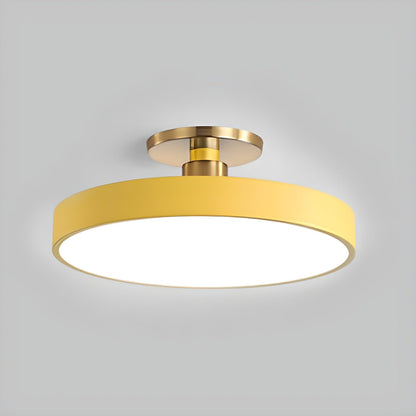 Isla Flush Mount Ceiling Lamp ? 11.8″ x H 5.1″ / Yellow / Warm Light 1001 Ceiling lamp