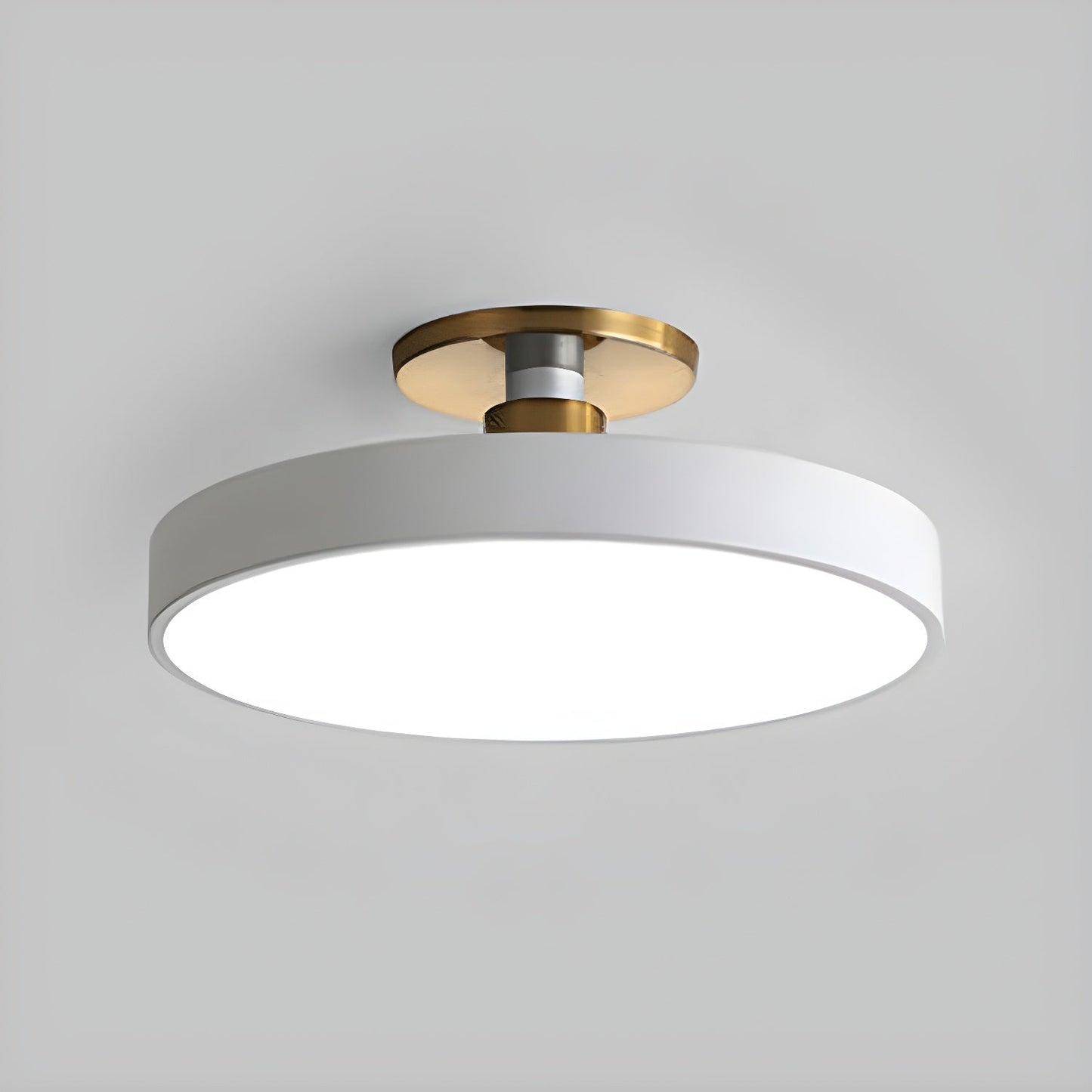 Isla Flush Mount Ceiling Lamp ? 11.8″ x H 5.1″ / White / Warm Light 1001 Ceiling lamp