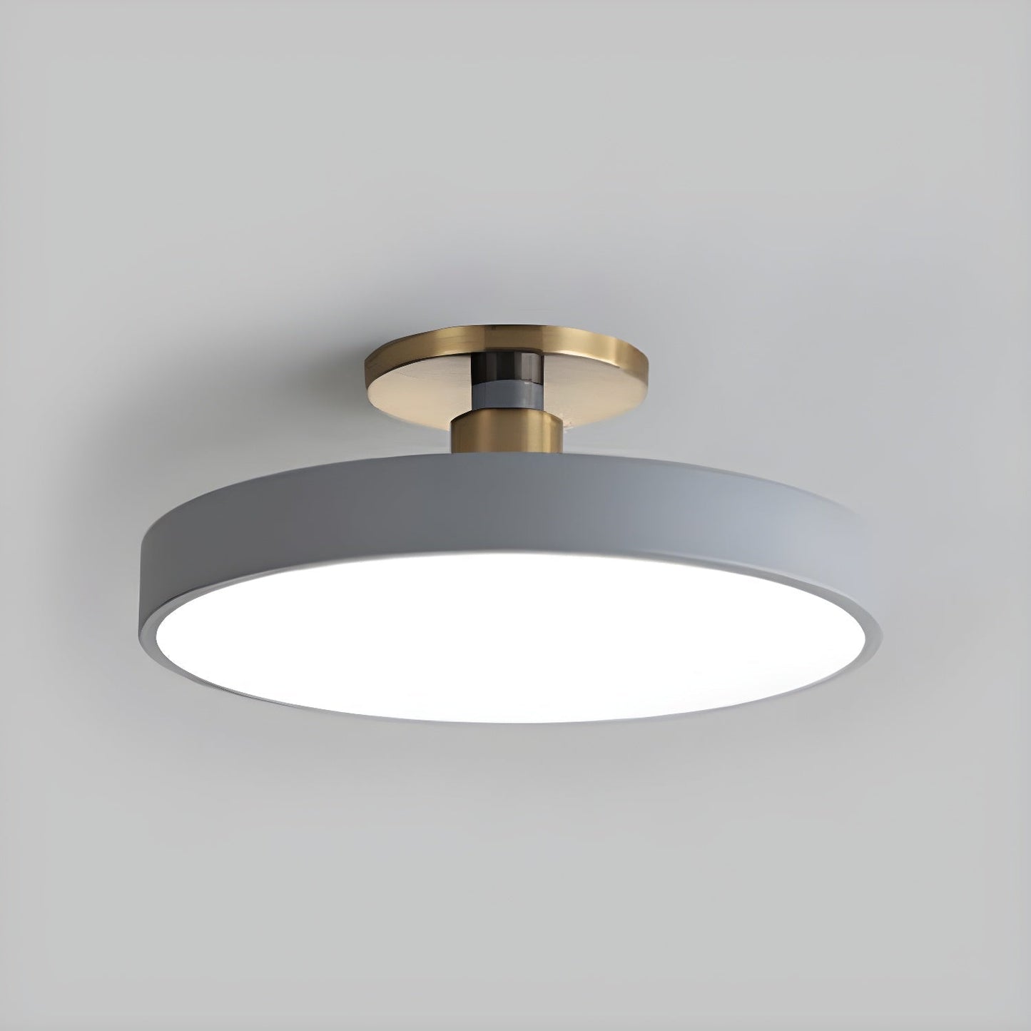 Isla Flush Mount Ceiling Lamp ? 11.8″ x H 5.1″ / Grey / Warm Light 1001 Ceiling lamp