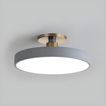 Isla Flush Mount Ceiling Lamp ? 11.8″ x H 5.1″ / Grey / Warm Light 1001 Ceiling lamp