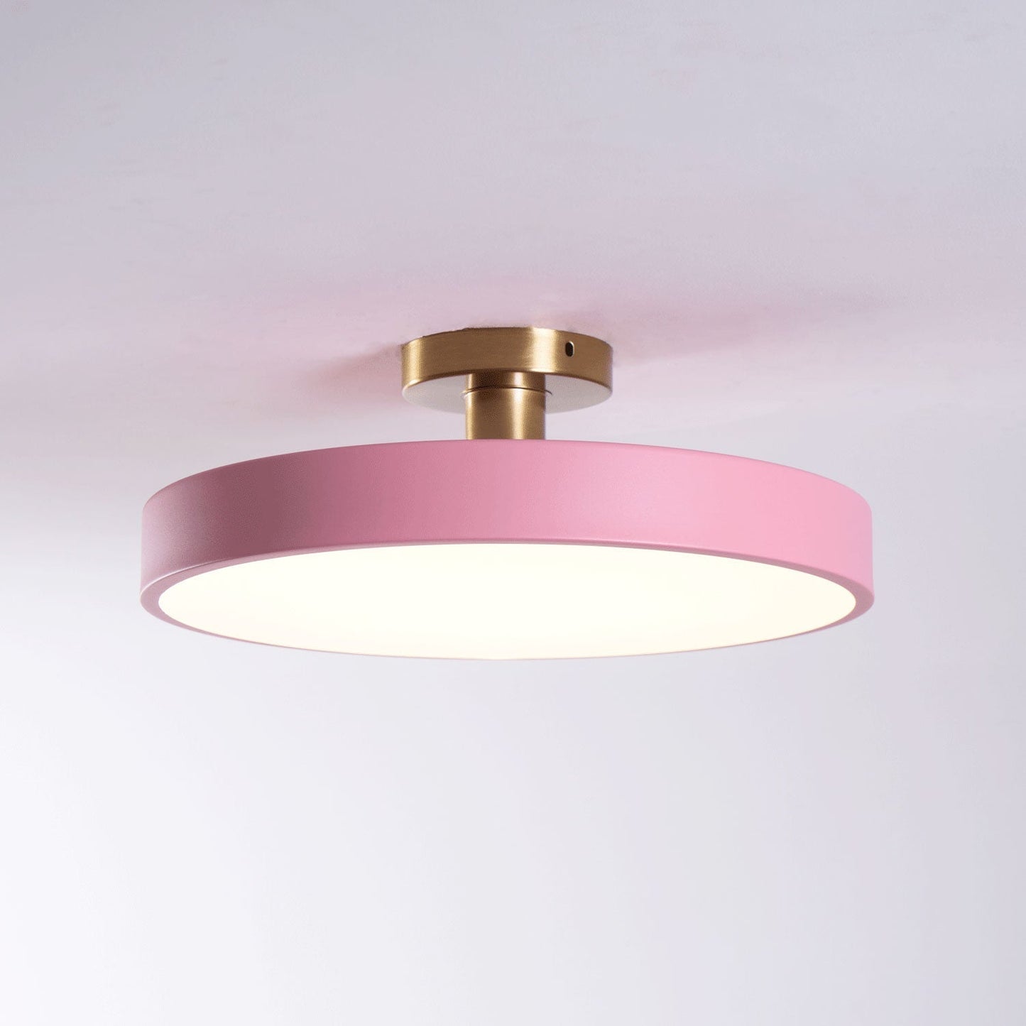 Isla Flush Mount Ceiling Lamp ? 11.8″ x H 5.1″ / Pink / Warm Light 1001 Ceiling lamp