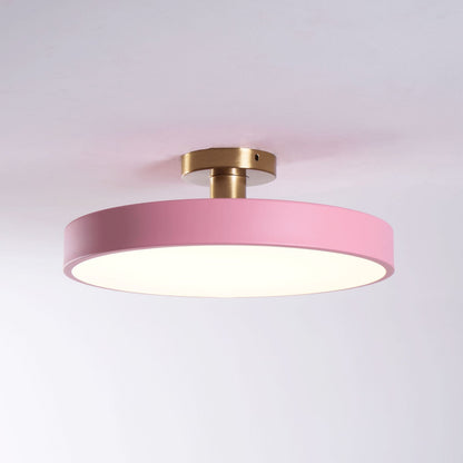 Isla Flush Mount Ceiling Lamp ? 11.8″ x H 5.1″ / Pink / Warm Light 1001 Ceiling lamp