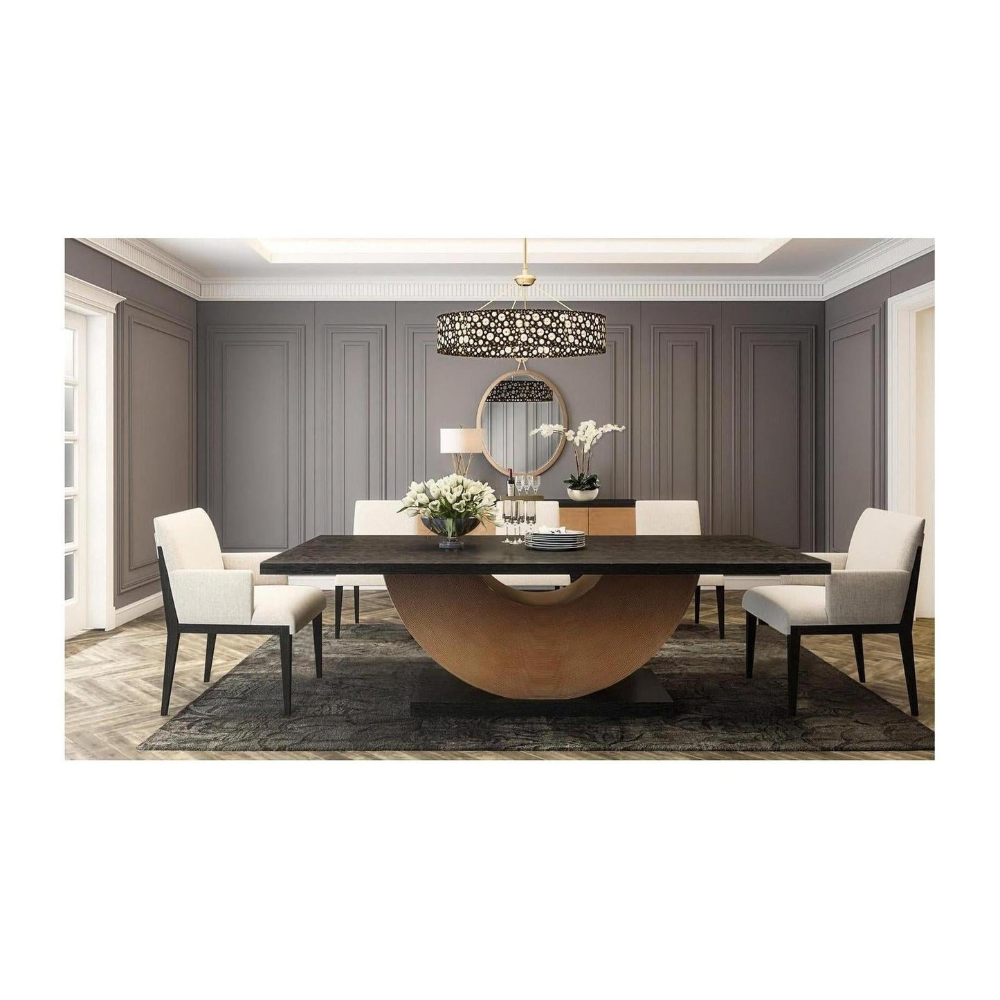 Theodore Alexander Jamie Drake Vree Dining Arm Chair - Set of 2