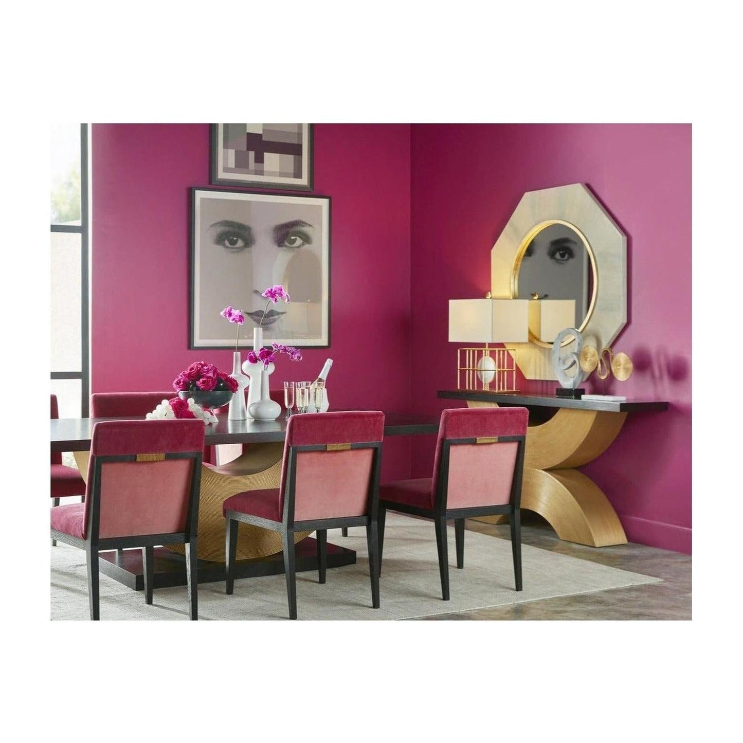 Theodore Alexander Jamie Drake Reed Console Table