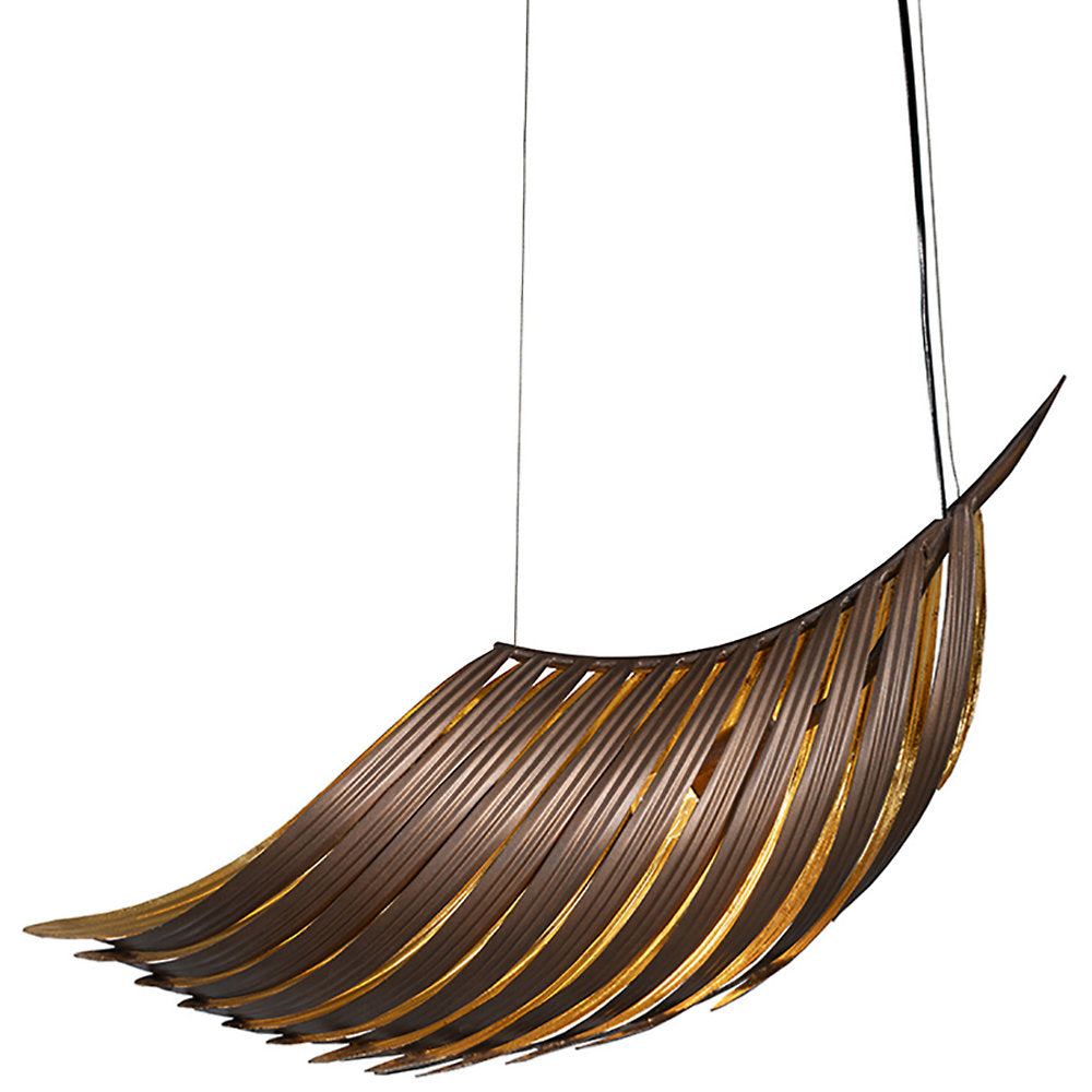 Palmera Curved Leaf Pendant