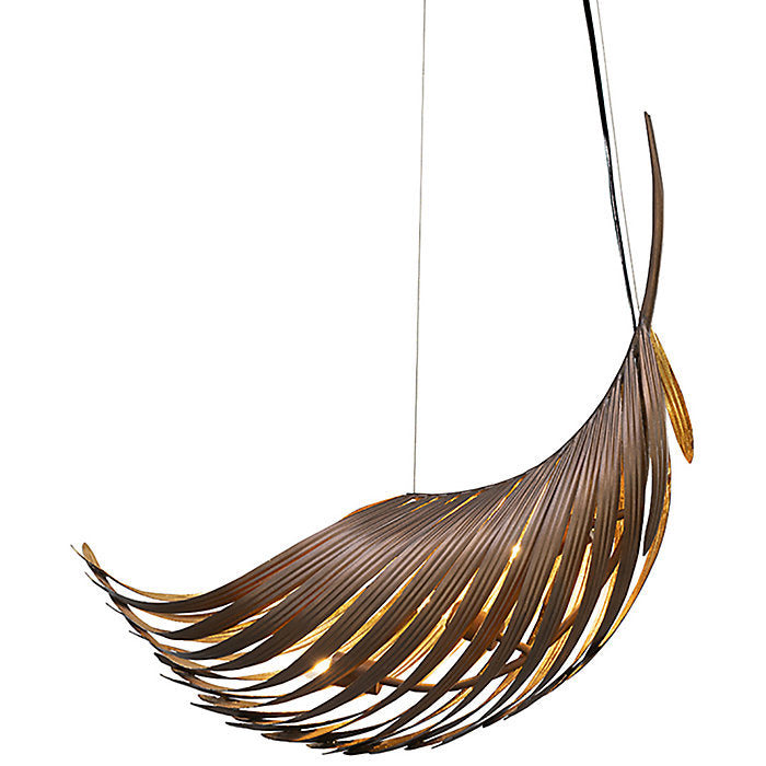 Palmera Curved Leaf Pendant