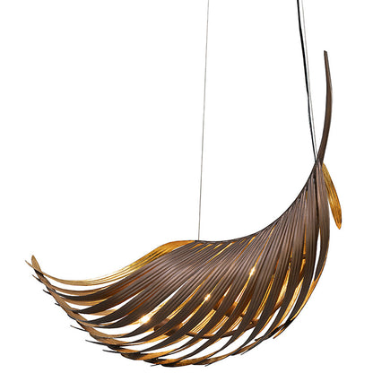 Palmera Curved Leaf Pendant