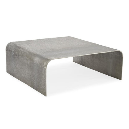 John Richard Cocktail Table In Textured Nickel
