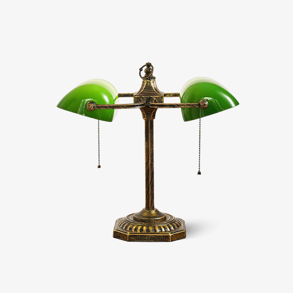 Jade Collection Table Lamp Dia 15.4″ x H 15.7″ / Dia 39cm x H 40cm / Bronze & Green / AU Plug 1001 Table lamp