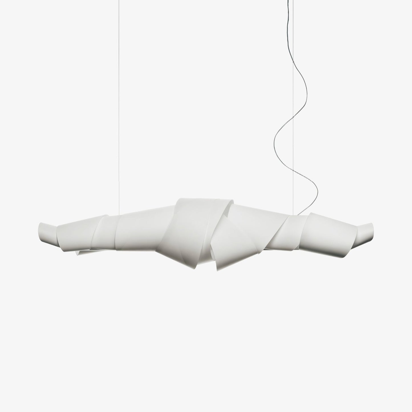 Caterpillar Chandelier Dia 47.2″ x H 13.8″ / Dia 120cm x H 35cm / White / Warm Light Pendant light