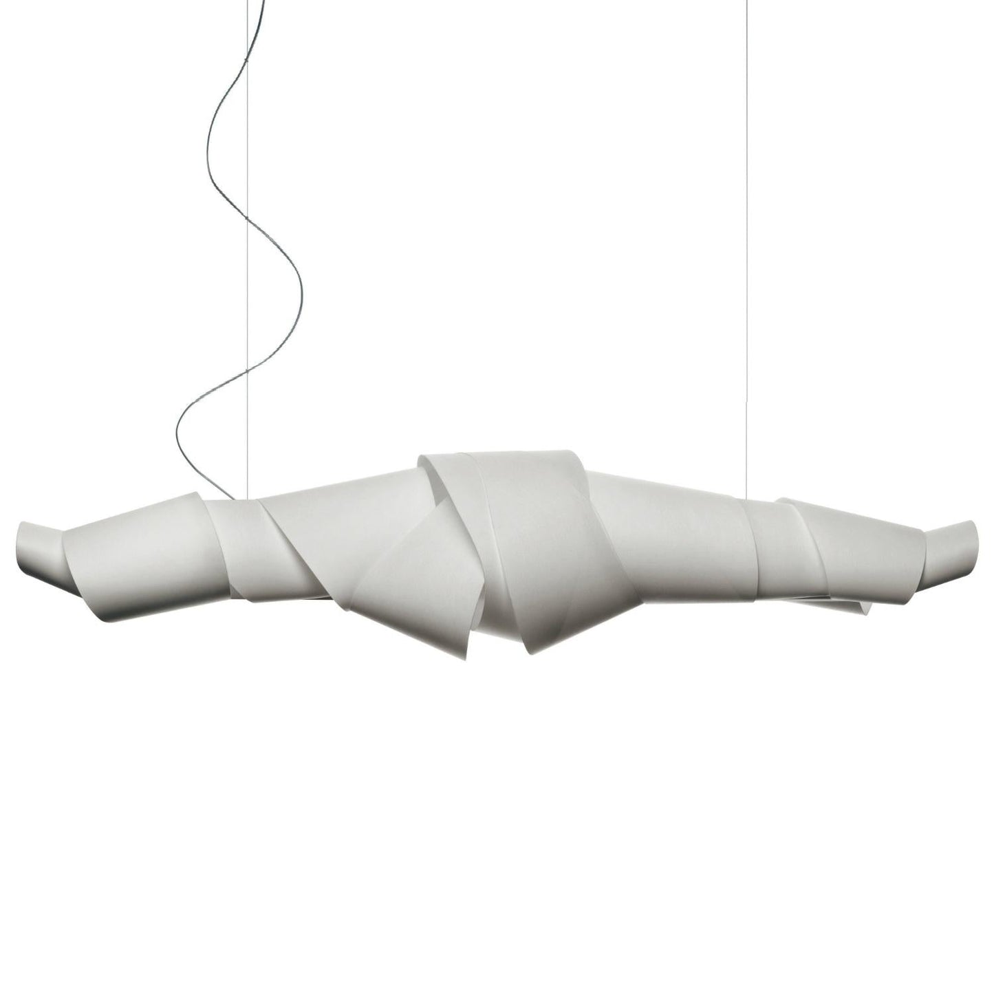Caterpillar Chandelier Dia 59.1″ x H 13.8″ / Dia 150cm x H 35cm / White / Warm Light Pendant light