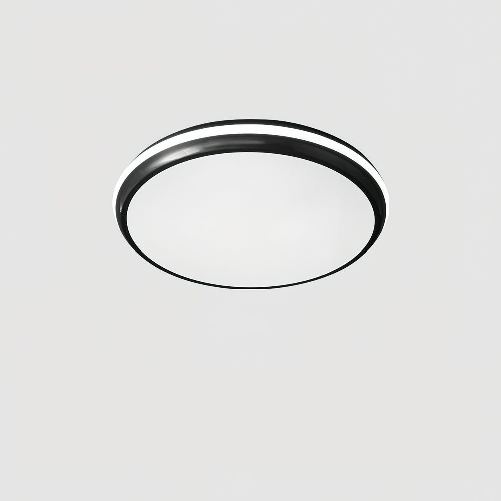 Jameson Ceiling Light ? 16.9″ x H 1.8″ / Dia 43cm x H 4.5cm / Black & White / Warm Light Ceiling lamp