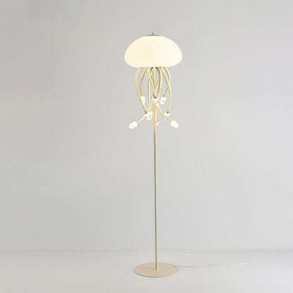 Jellyfish Floor Lamp 9 + 1 Heads Dia 15.7″ x H 65″ / Dia 40cm x H 165cm / Beige & Warm Light / US Plug Floor lamp