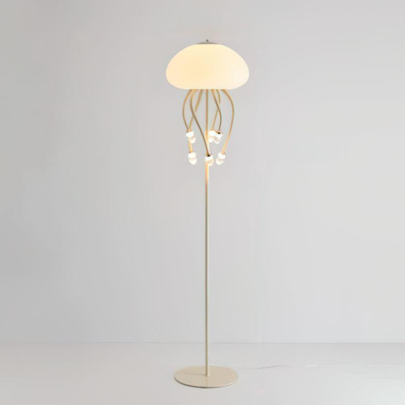 Jellyfish Floor Lamp 6 + 1 Heads Dia 15.7″ x H 65″ / Dia 40cm x H 165cm / Beige & Warm Light / US Plug Floor lamp