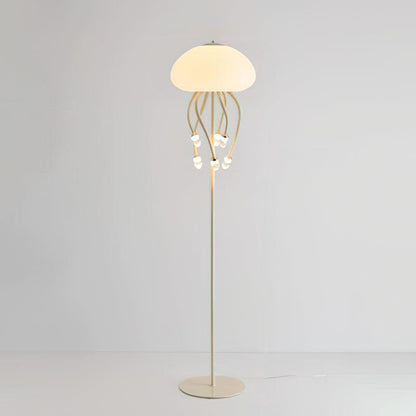 Jellyfish Floor Lamp 6 + 1 Heads Dia 15.7″ x H 65″ / Dia 40cm x H 165cm / Beige & Warm Light / US Plug Floor lamp