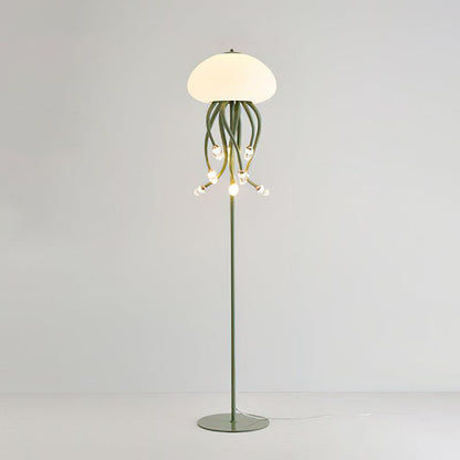 Jellyfish Floor Lamp 9 + 1 Heads Dia 15.7″ x H 65″ / Dia 40cm x H 165cm / Green & Warm Light / US Plug Floor lamp