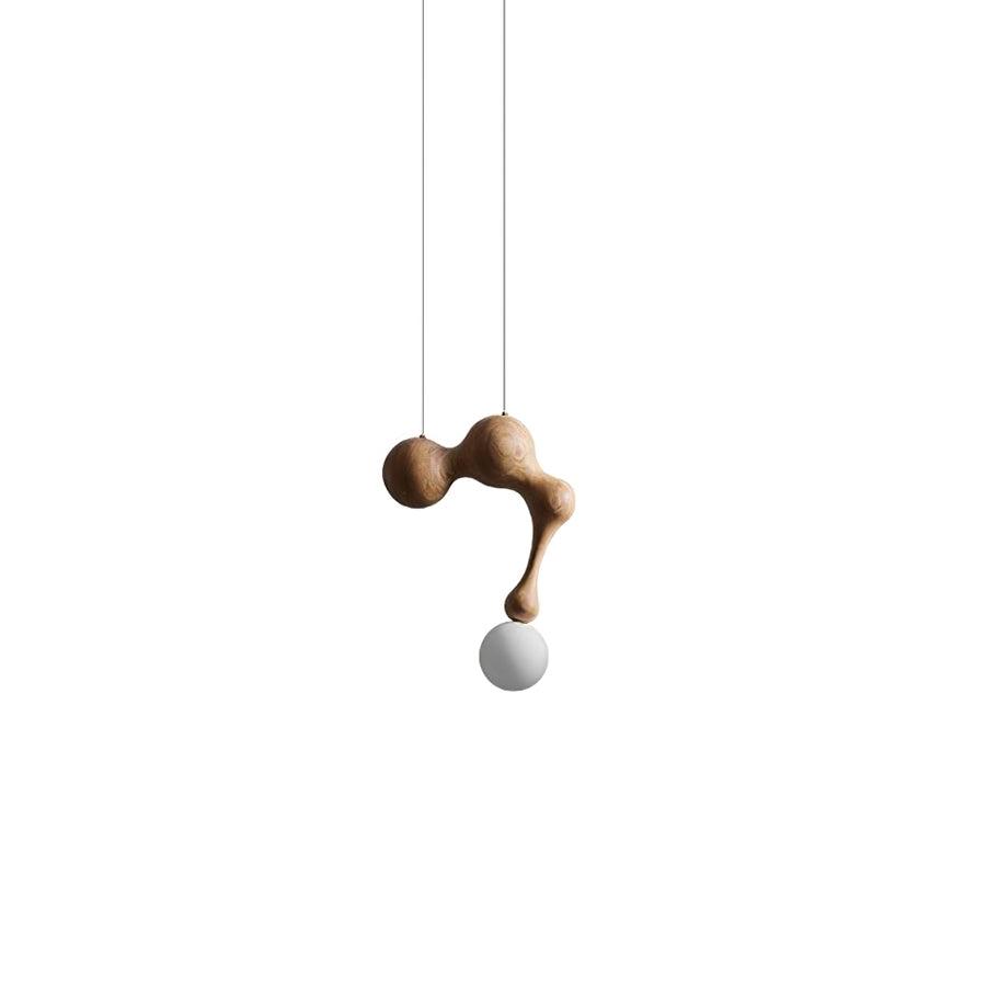 Jenna Wooden Pendant Lamp Model A Dia 11.4″ x H 15.3″ / Dia 29cm x H 39cm / Wood Colour Pendant light