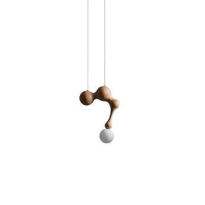 Jenna Wooden Pendant Lamp Model A Dia 11.4″ x H 15.3″ / Dia 29cm x H 39cm / Wood Colour Pendant light