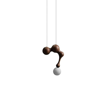 Jenna Wooden Pendant Lamp Model A Dia 11.4″ x H 15.3″ / Dia 29cm x H 39cm / Walnut Pendant light
