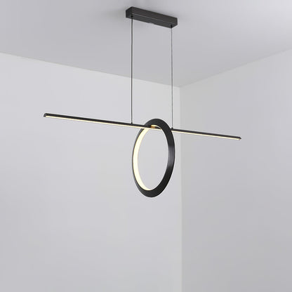 Jonathan LED Pendant Light L 47.2″ x H 15.7″ / L 120cm x H 40cm / Black & White / Warm White Pendant light
