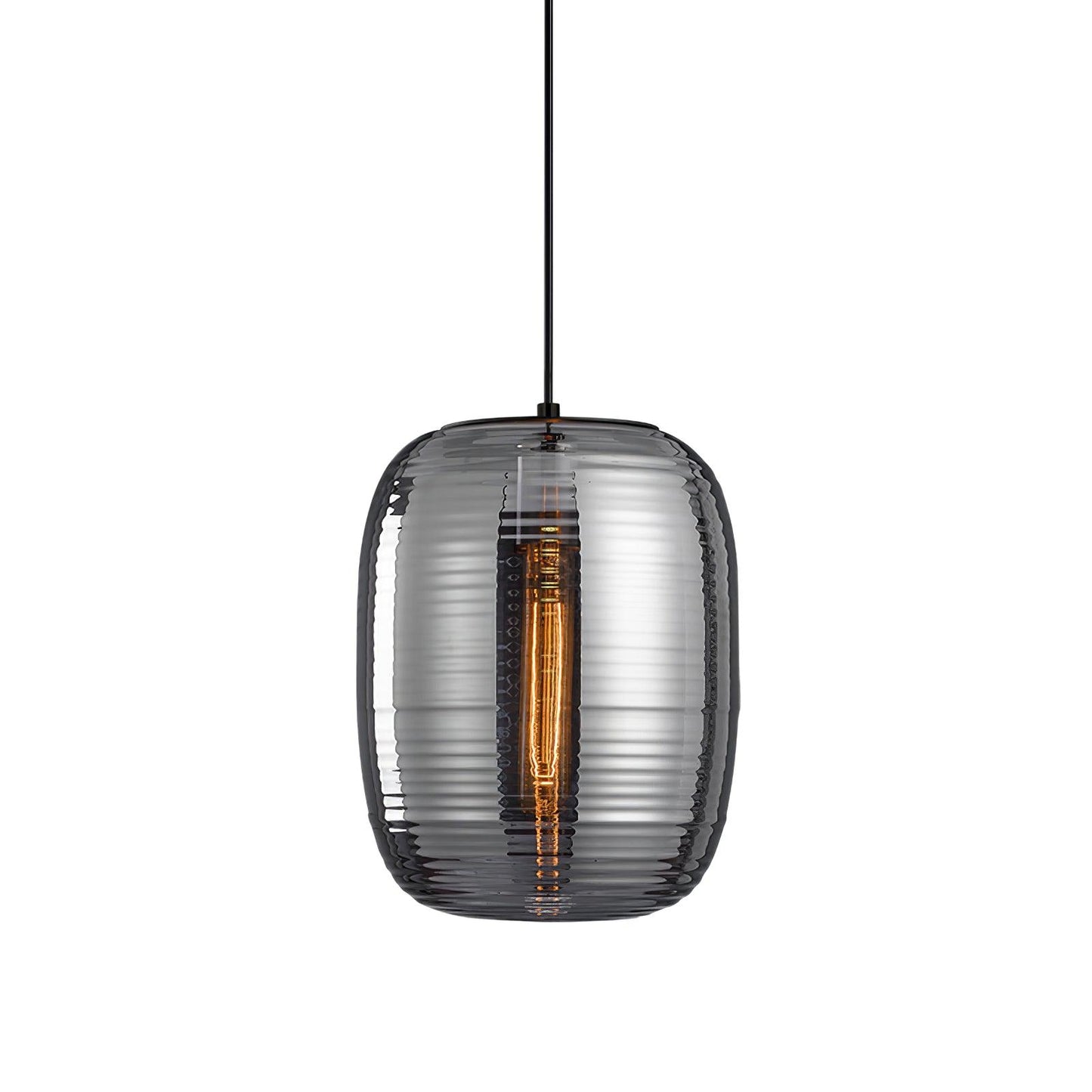 Joselina Glass Pendant Light Dia 9.8″ x H 11.8″ / Dia 25cm x H 30cm / Smoke gray Pendant light