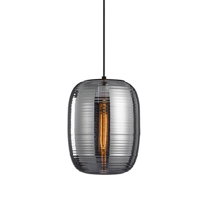 Joselina Glass Pendant Light Dia 9.8″ x H 11.8″ / Dia 25cm x H 30cm / Smoke gray Pendant light
