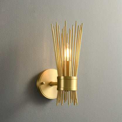 Jovenko Candle Wall Light Dia 3.9″ x H 11.6″ / Dia 10cm x H 29.5cm / Brass Wall lamp