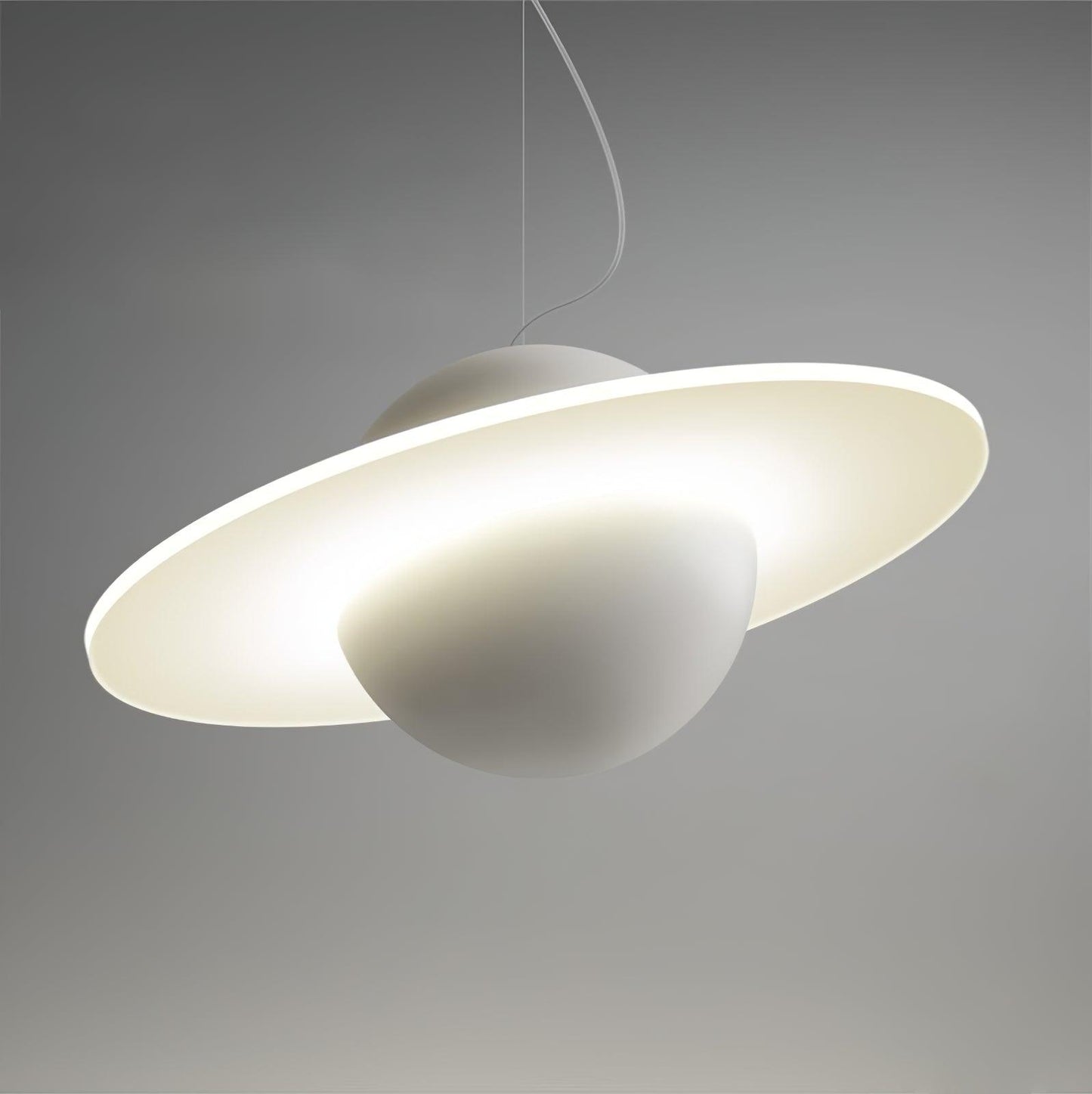 Jupiter Ring Pendant Light ? 15.7″ / Dia 40cm / White / Warm Light Pendant light