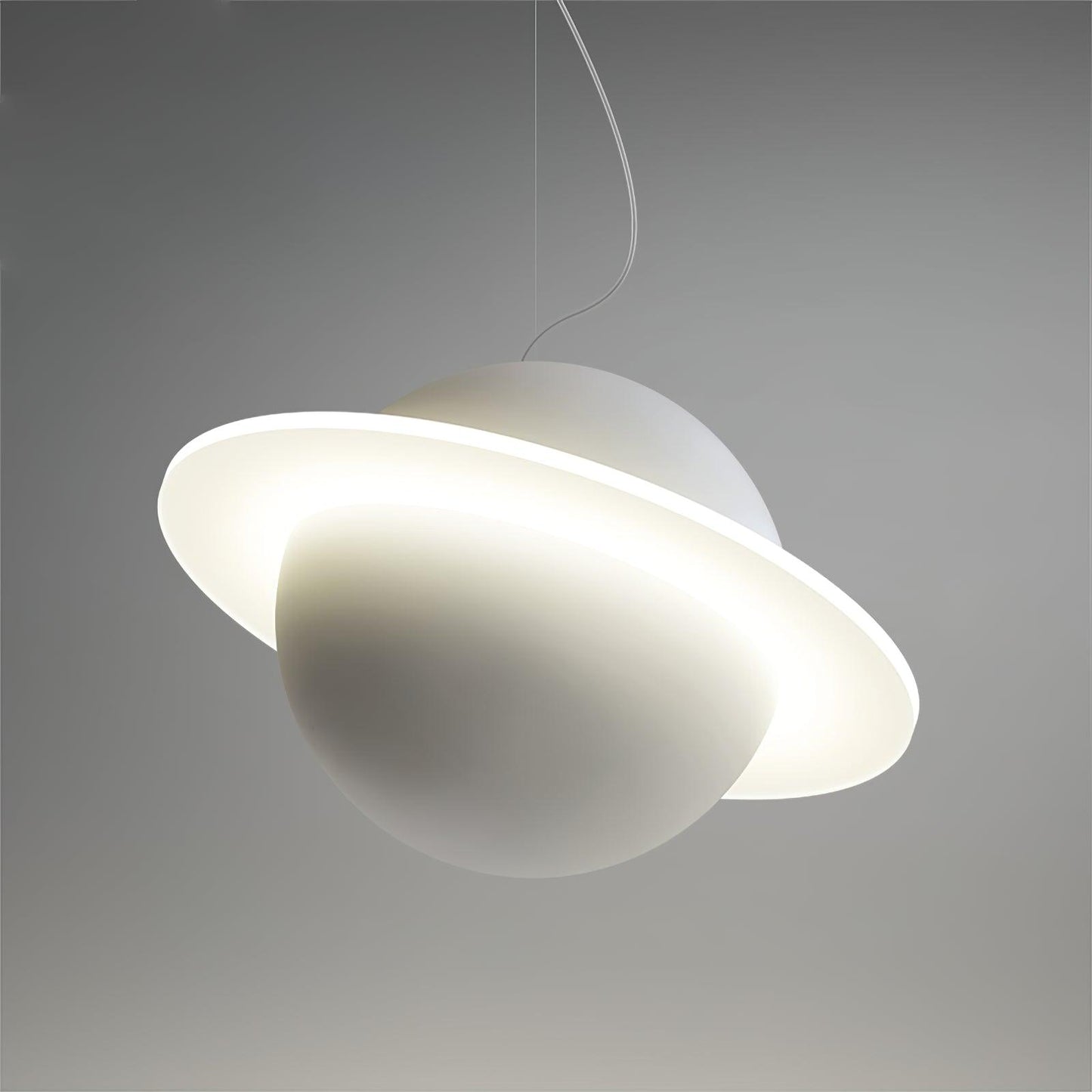 Jupiter Ring Pendant Light ? 9.8″ / Dia 25cm / White / Warm Light Pendant light