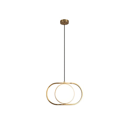 KUU Pendant Light Dia 16.9″ x H 10.6″ / Dia 43cm x H 27cm / Gold & White / Warm Light Pendant light