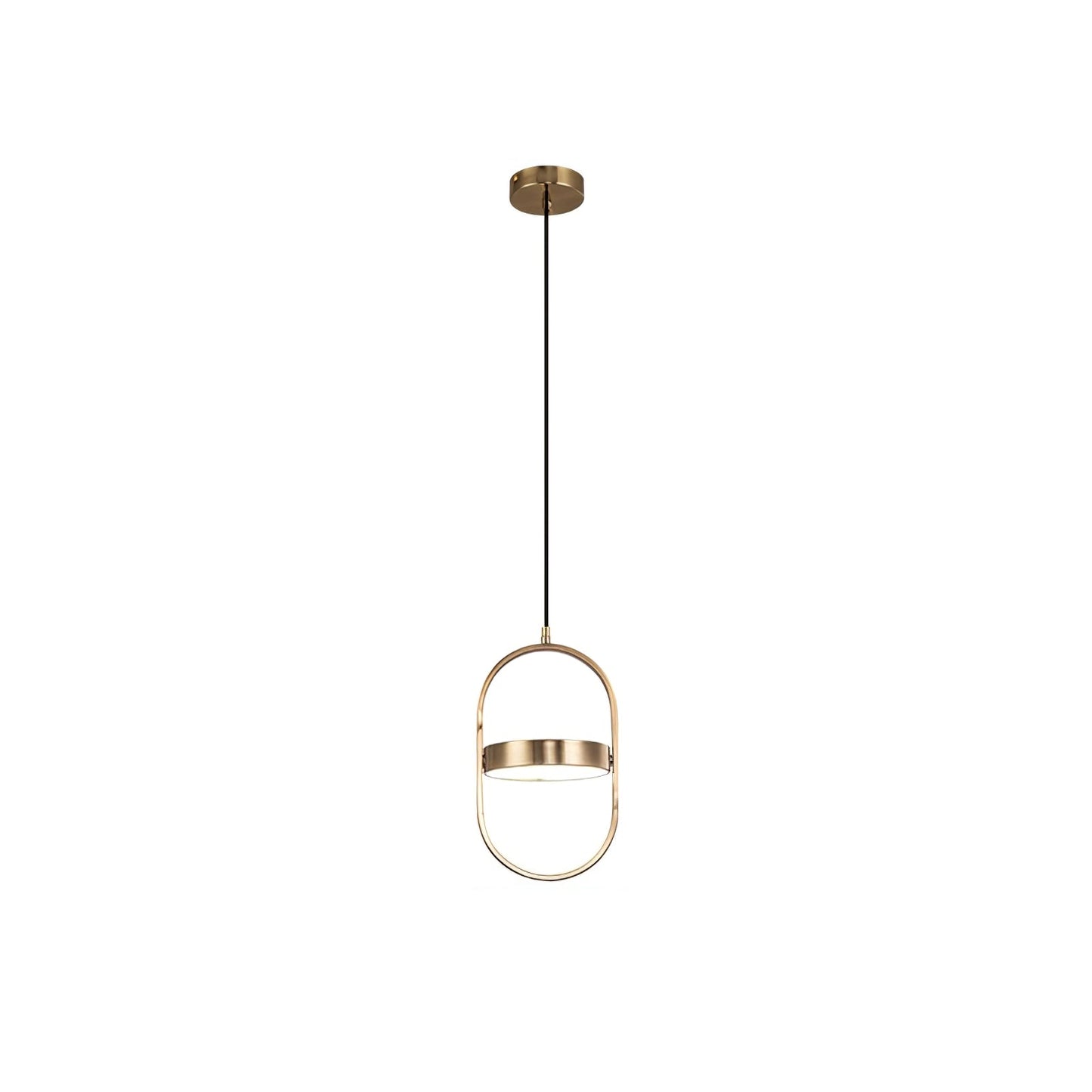 KUU Pendant Light Dia 7.5″ x H 12.2″ / Dia 19cm x H 31cm / Gold & White / Warm Light Pendant light