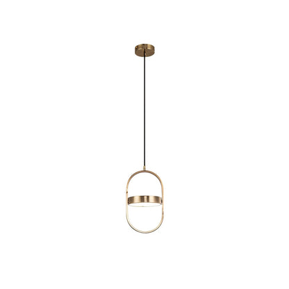 KUU Pendant Light Dia 7.5″ x H 12.2″ / Dia 19cm x H 31cm / Gold & White / Warm Light Pendant light