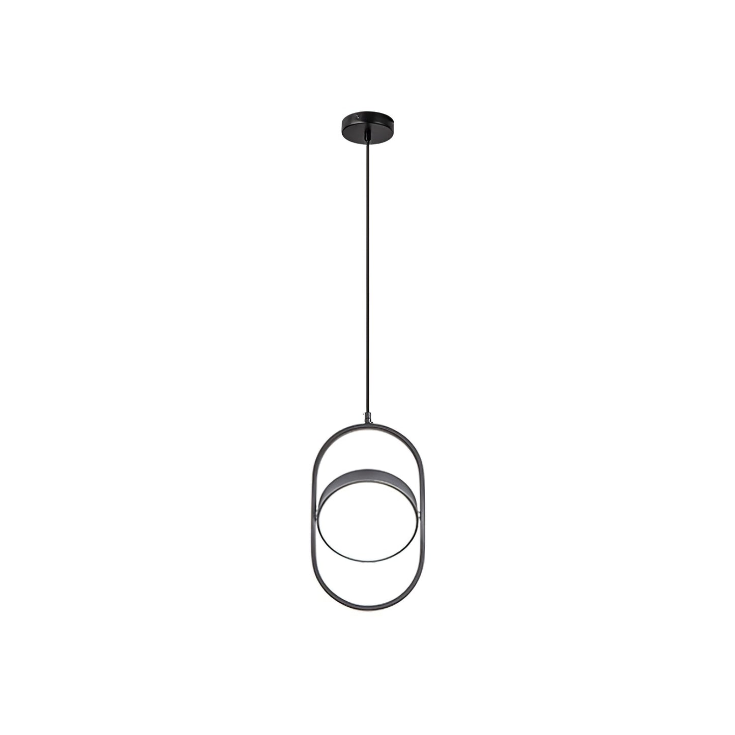 KUU Pendant Light Dia 10.6″ x H 16.9″ / Dia 27cm x H 43cm / Black & White / Warm Light Pendant light