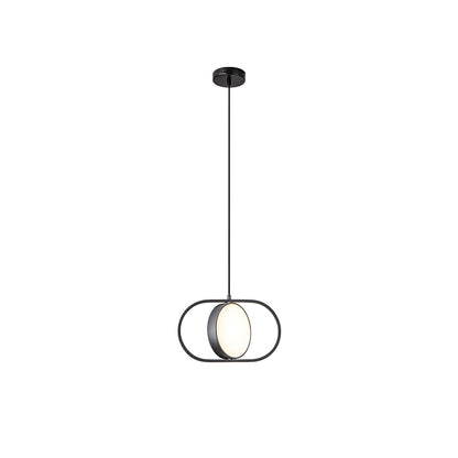 KUU Pendant Light Dia 12.2″ x H 7.5″ / Dia 31cm x H 19cm / Black & White / Warm Light Pendant light