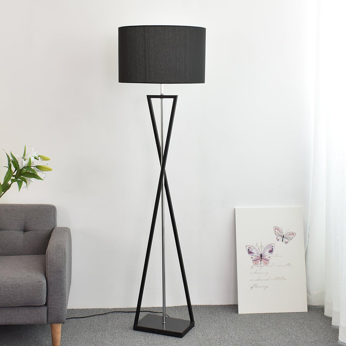 Kaden Black Floor Lamp Floor lamp