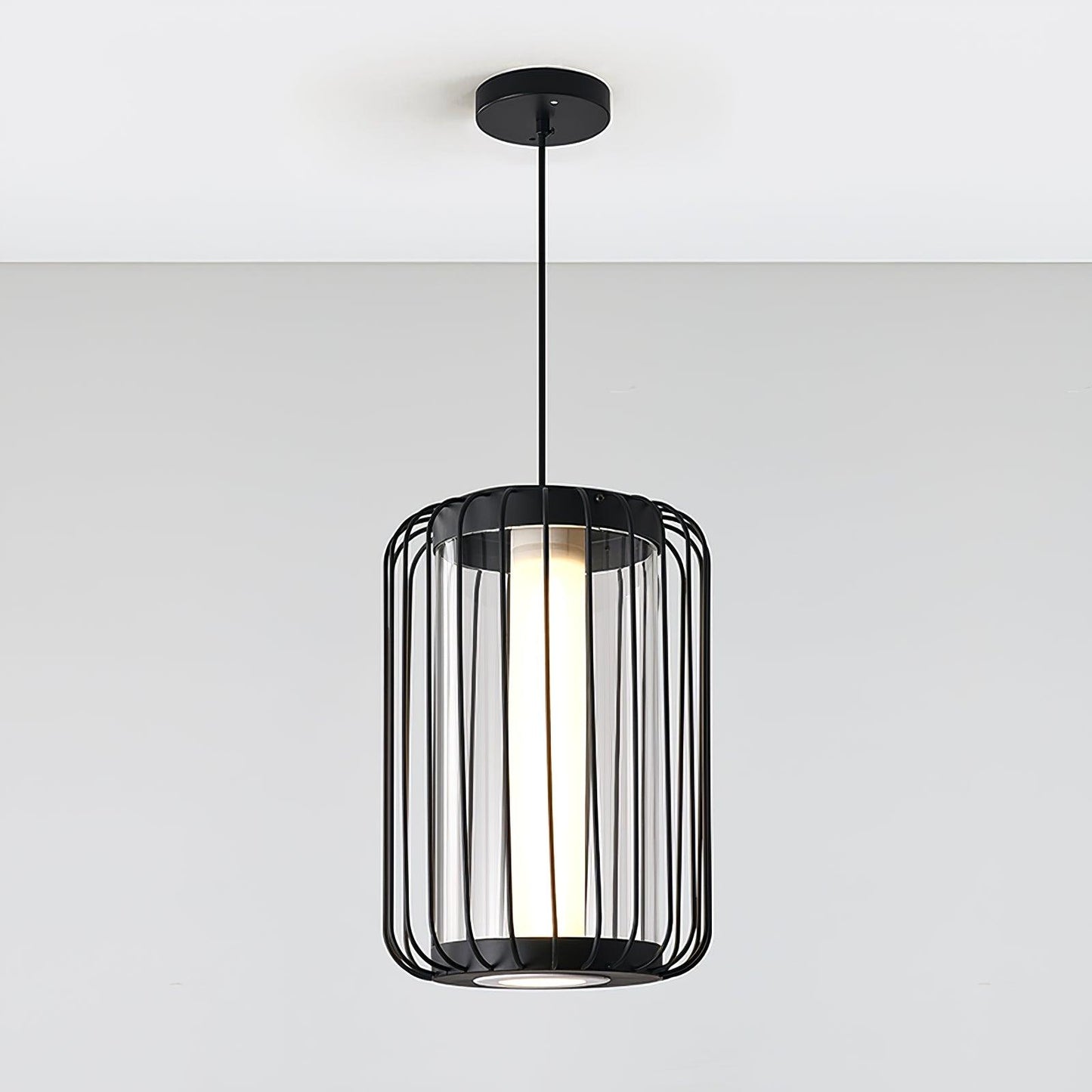 Kai 2 Pendant Light Dia 7.9″ x H 13″ / Dia 20cm x H 33cm / Black / Warm Light Pendant light
