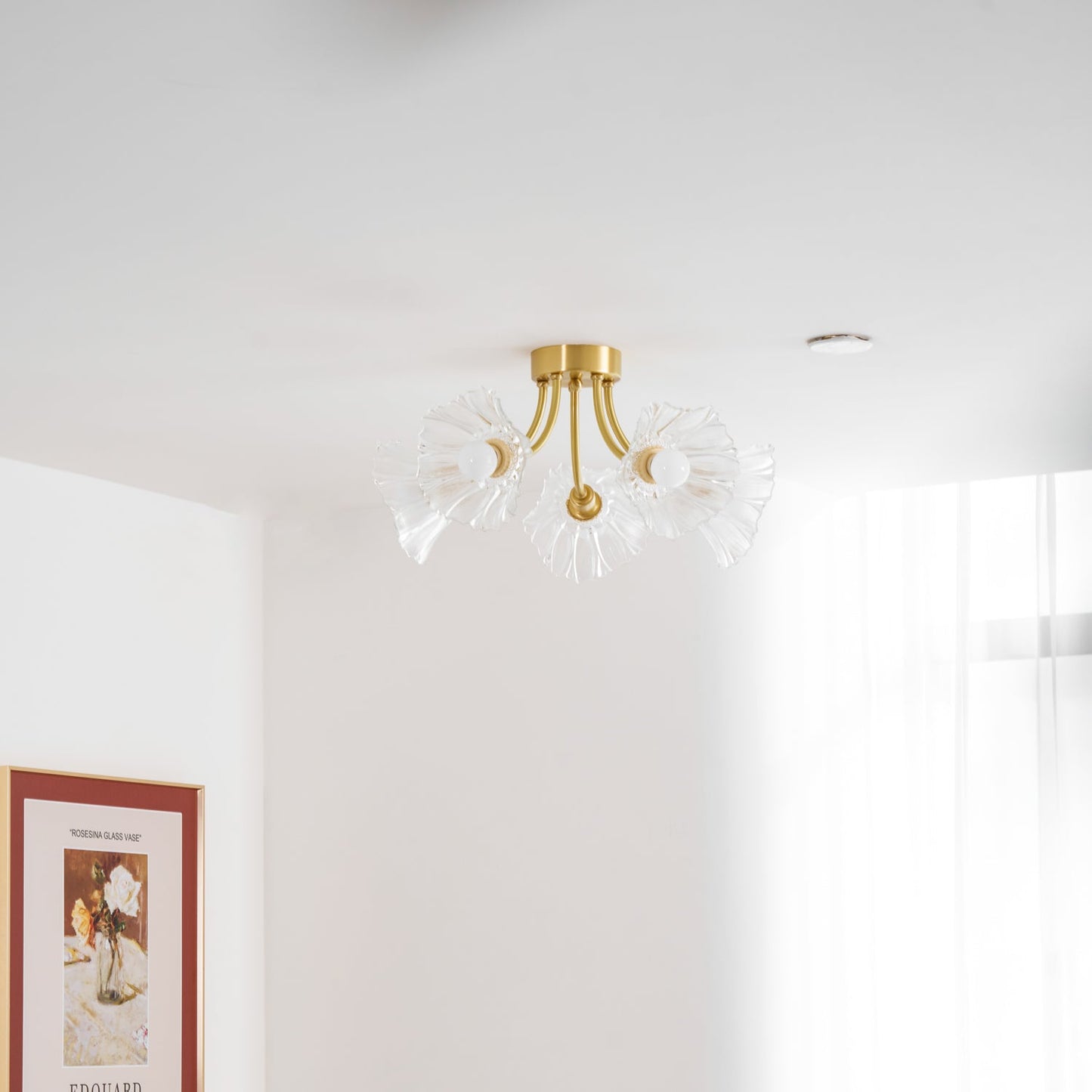 Kalin Flower Glass Ceiling Lamp