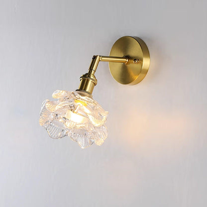 Kano Brass Wall Lamp Dia 5.9″ x H 8.6″/ Dia 15cm x H 22cm / Brass & Clear Wall lamp