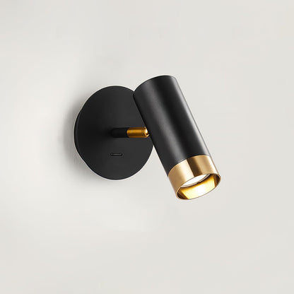 Karpo Wall Lamp Dia 5.9″ x H 7.9″ / Dia 11cm x H 14cm / Gold & Black Wall lamp
