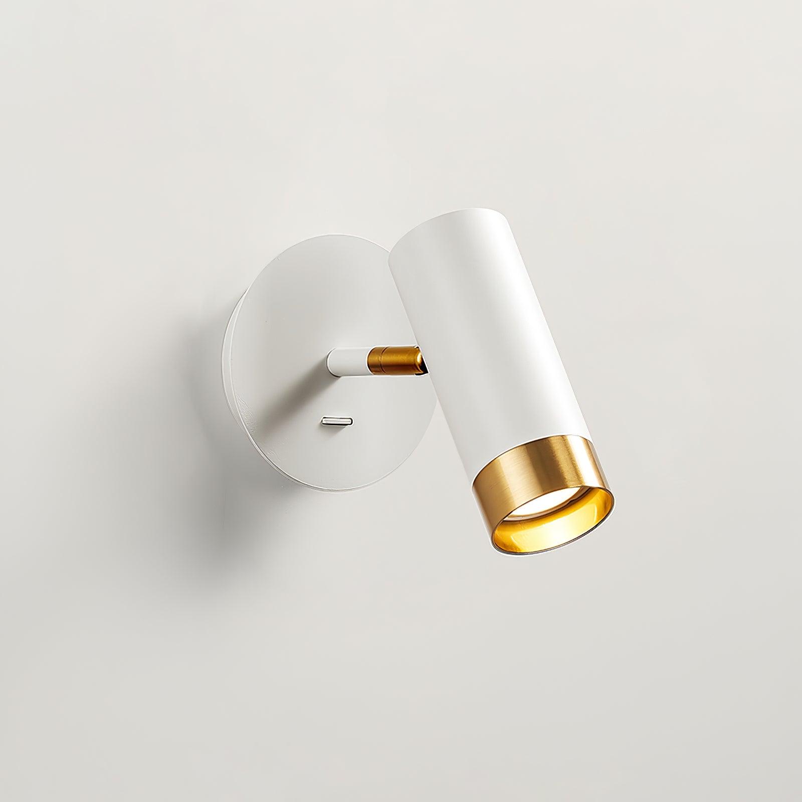 Karpo Wall Lamp Dia 5.9″ x H 7.9″ / Dia 11cm x H 14cm / Gold & White Wall lamp