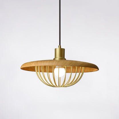 Kasa Pendant Lamp Dia 17.7″ x H 7.9″ / Dia 45cm x H 20cm / Ash wood Pendant light