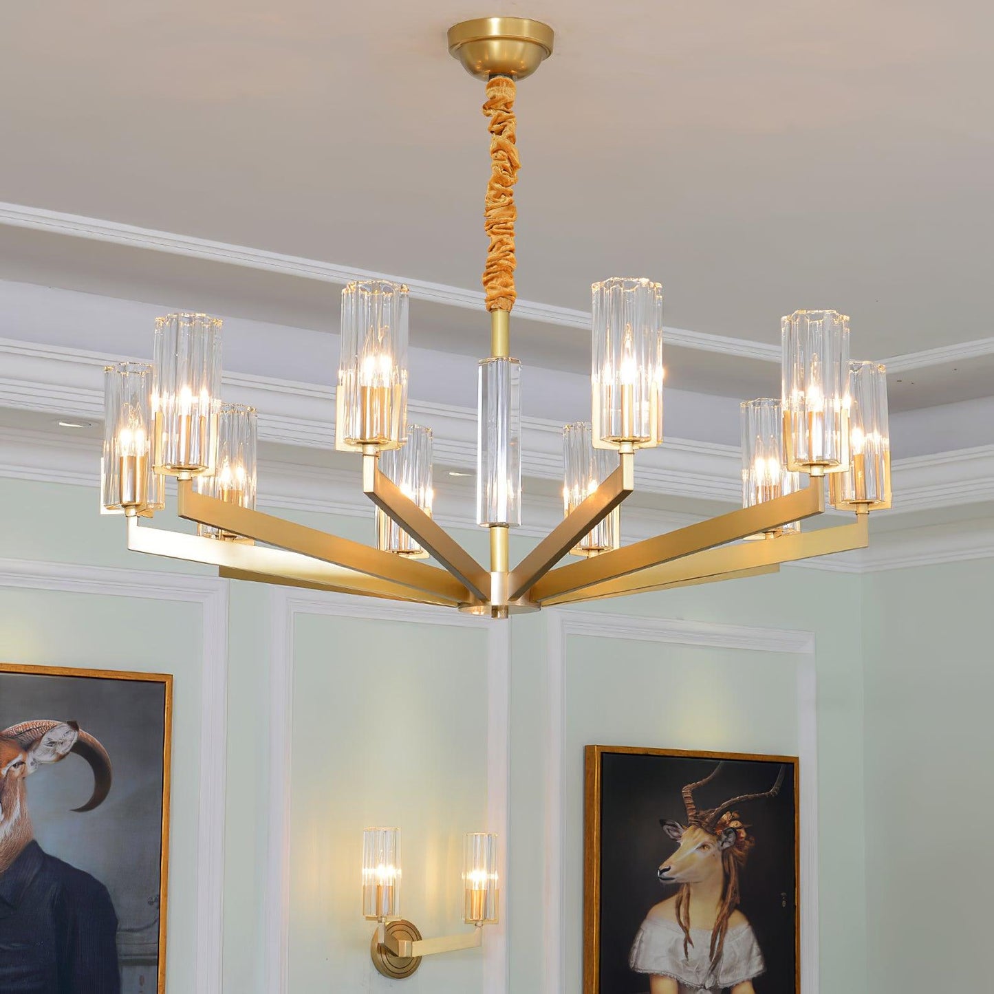 Kayla Brass Chandelier Chandelier