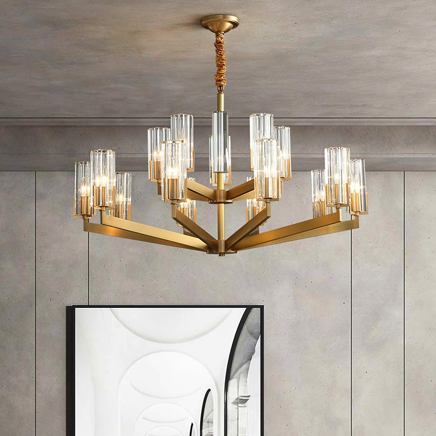 Kayla Brass Chandelier Chandelier