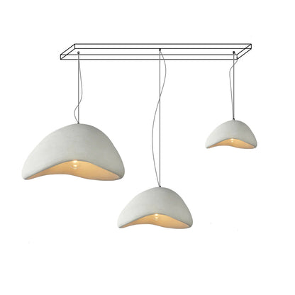 Khmara Halia Combination Chandelier A Dia 40cm + Dia 60cm + Dia 80cm large size is not suitable for small spaces